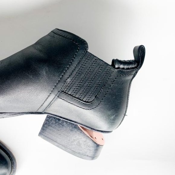 Alexander Wang Kori Bootie Rosegold Sz 37 - Picture 5 of 6